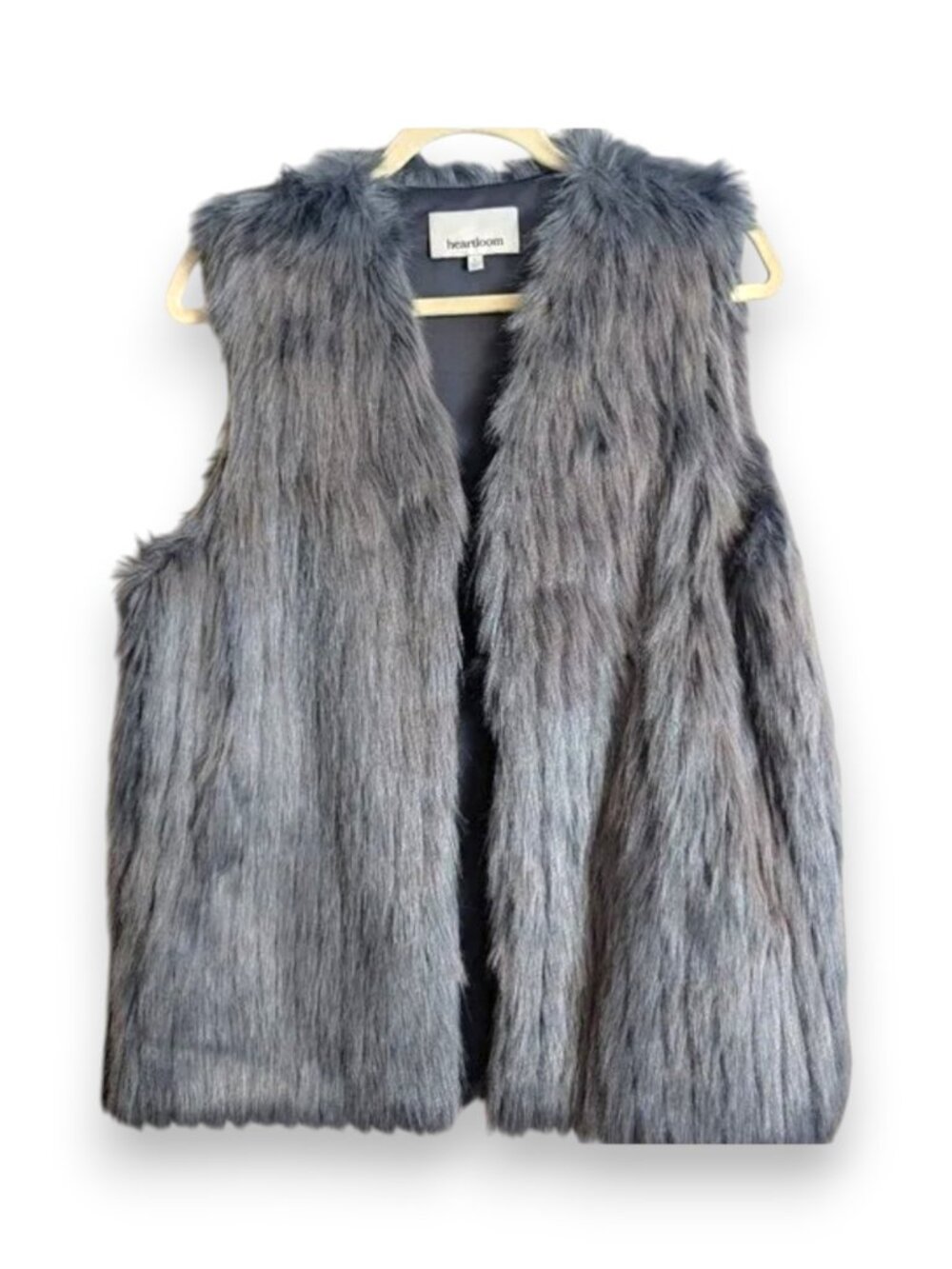 Heartloom Bardot Faux Fur Vest - Large